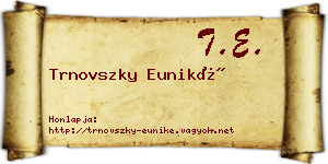 Trnovszky Euniké névjegykártya
